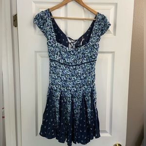 Free People floral mini dress size medium